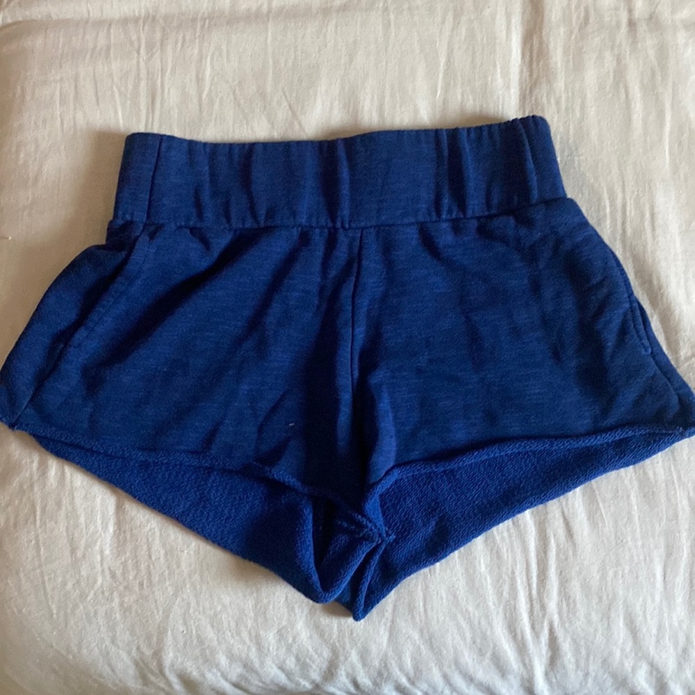 Blue Free People Movement Lounge Shorts